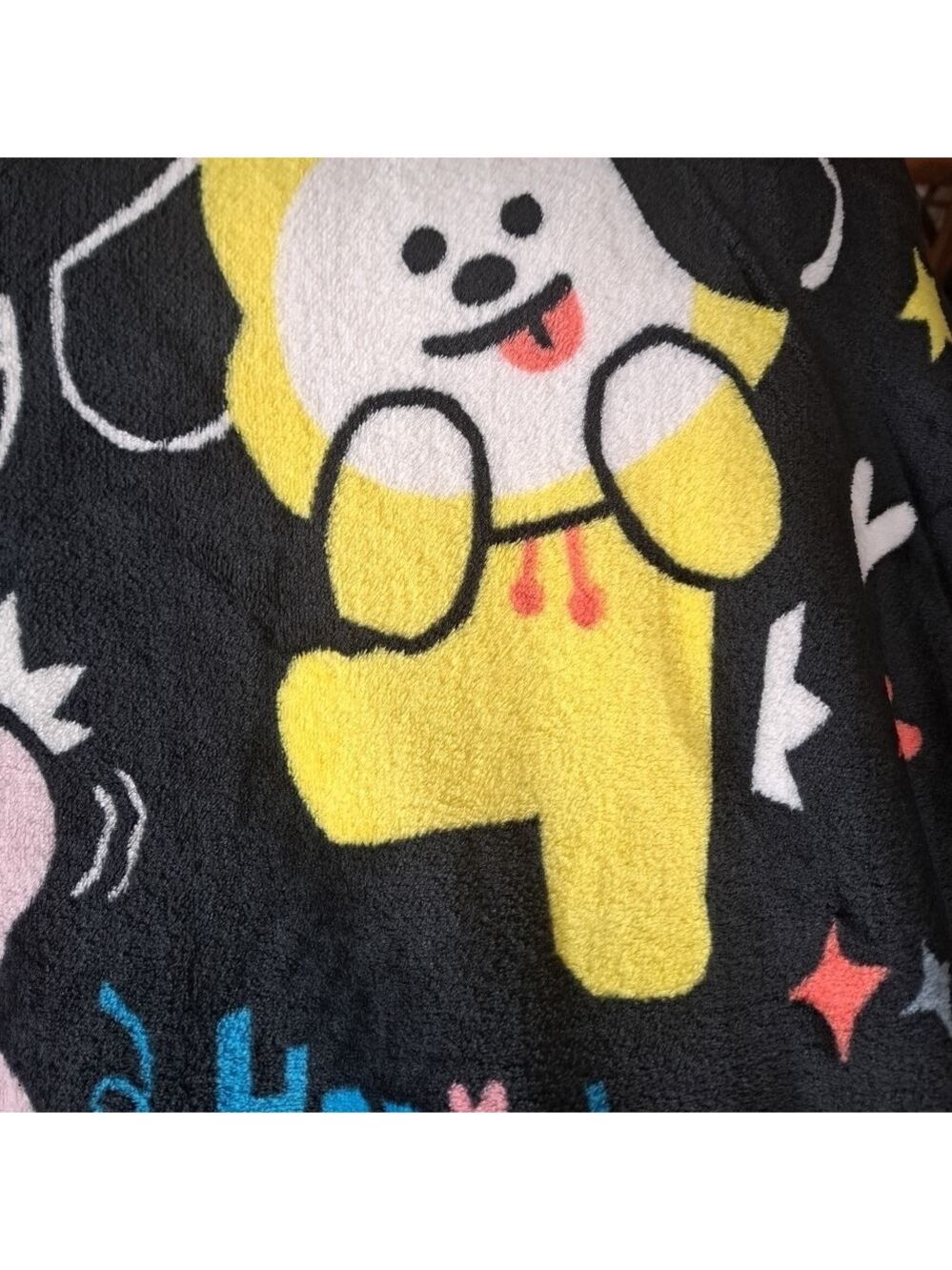 BT21 K pop band Anime characters soft fleece throw blanket JAY FRANCO oeko tex - Picture 6 of 9